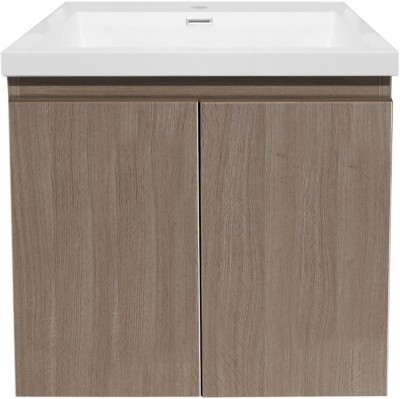 Meuble sous-vasque PRIMEO 70cm 2 portes suspendu bois