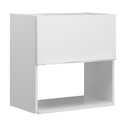 Meuble haut BOREALE CADETTE mélaminé niche 1 porte 60cm MODERNA