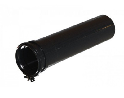 Pla Manchon de raccordement femelle / mâle recoupable noir diamètre 80 mm