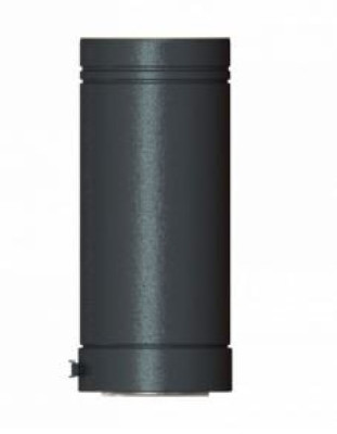 Elément droit PTR30+ LAQ inox noir D 180 - LG 500