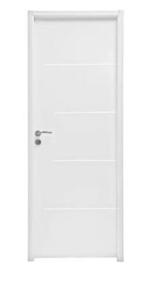 Bloc porte Trévise laqué blanc droite poussant huisserie.72 mm 204 x 63 cm