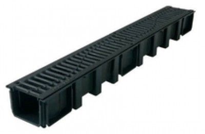 Caniveau 130mm CONNECTO 1m grille B125 NICOLL