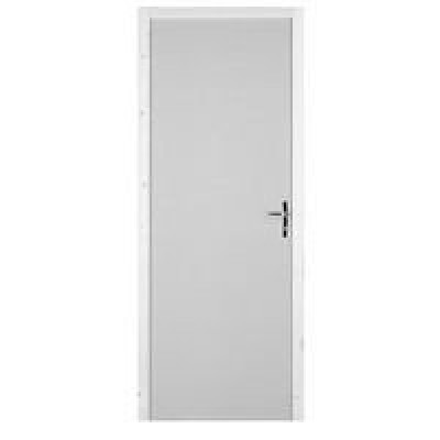 Bloc-porte bâti fin de chantier prépeint Classique gauche poussant 204 x 73 cm