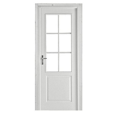 Bloc-porte bâti fin de chantier postformé droite à vitrer gauche 50/74 204 x 73 cm