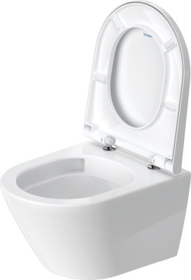 Cuvette suspendue Duravit D-Neo  blanc brillant fond creux rimless Durafix 3 L / 4,5 L évacuation horizontale 480 mm DURAVIT