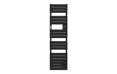 Sèche-serviettes Adelis électrique connecté étroit digital sans ventilo Noir 750W  1702 x 450 mm ATLANTIC ELECTRIQUE