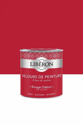 Peinture murale plafond bois Velours de Peinture rouge odéon mat 2,5 l