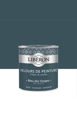Peinture murale boiseries plafond Velours de Peinture bleu vosges 2.50 ls
