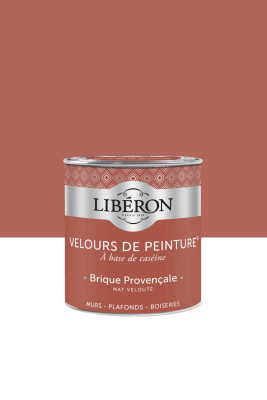 Peinture murale plafonds boiseries Velours de Peinture brique provençale 2,5 l