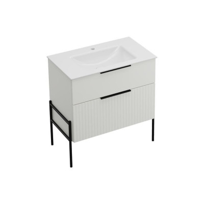 Pieds Ferguson noir mat hauteur 69