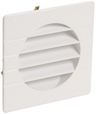 Grille d'aération spéciale façade blanc pour tube PVC NICOLL