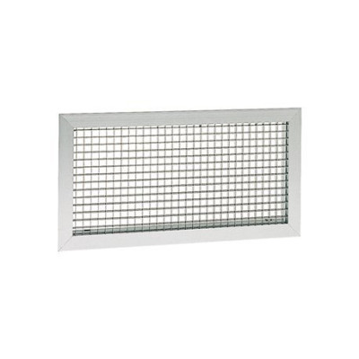 Grille aluminium blanc quadrillage 400 x 200 mm ATLANTIC CLIMATISATION VENTILATION