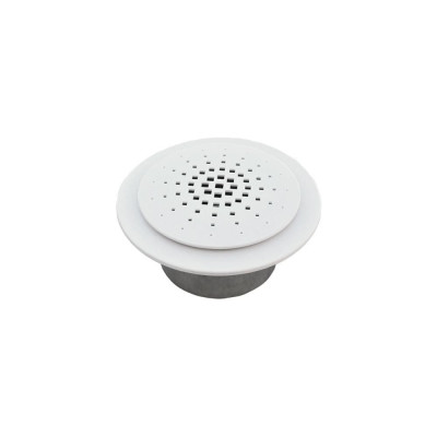 Diffuseur circulaire blanc à débit variable de diam 160 mm avec manchon acier debit d'air 120 180 m3/h 120 x 250 x 250 mm BAILLINDUSTRIE