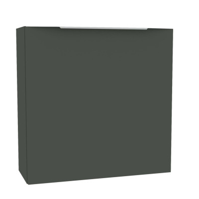 Lave-mains Plénitude avec rangement tablette latéral vert forêt version gauche 55 x 22 x 55 cm 