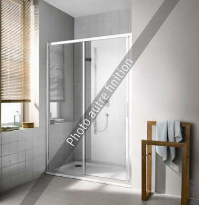 PORTE DE DOUCHE CC G2R 14520 2PK BLANC VERRE CLAIR