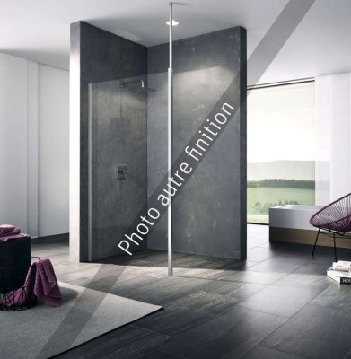 PAROI FIXE XB WDW 08020 VAR ARGENT POLI VERRE CLAIR
