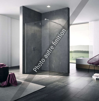 PAROI FIXE XB WIA 09020 VAR ARGENT POLI VERRE CLAIR