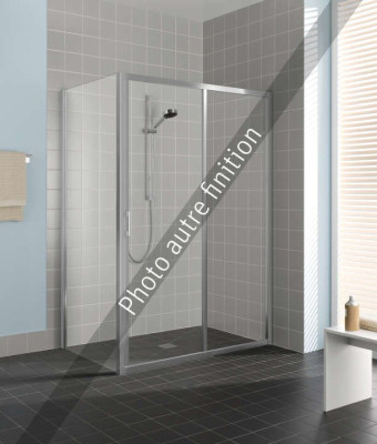 PORTE DE DOUCHE LI G2R 13520 1PR ARGENT MAT VERRE CLAIR CLEAN