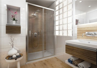 Porte de douche 409712 ANCOSWING COUL2V 120 ARG V.CL