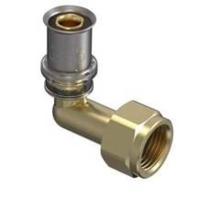 Produit Incomplet Coude 90° écrou libre multicouche Tigris M5 - à sertir - 20 mm x 1/2'' - laiton WAVIN