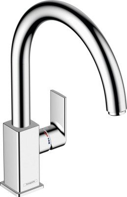 Mitigeur de cuisine 260 Vernis Shape M35 carré, bec orientable , 1jet chromé 265x331x530mm Réf. 71871000 HANSGROHE