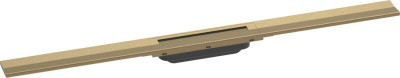 Caniveau de douche RainDrain Flex linéaire 90 cm découpable pour montage libre bronze brossé