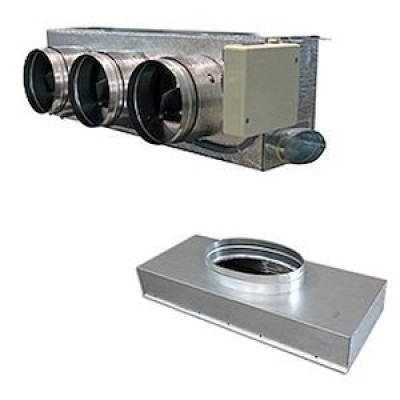 Pack Plénums Airzone Qai Medium Ib8 Gm0 4X200 04L + Plénum De Reprise 4X250