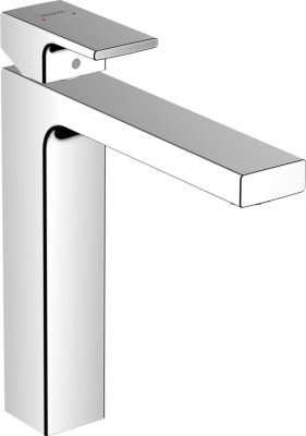 Mitigeur lavabo Vernis Shape  190 avec tirette et vidage métallique Chromé