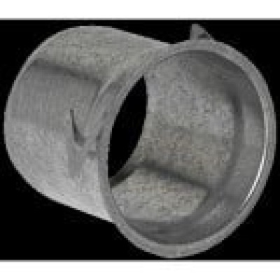 Manchette de raccordement pour installation de la bouche SR 135 dans plafond placo - D200 - Longueur 100mm - Acier 11053974
