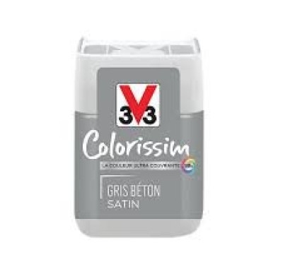 Testeur de peinture gris béton satin 75ml V33
