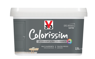 Peinture gris ardoise satin 2,5L V33