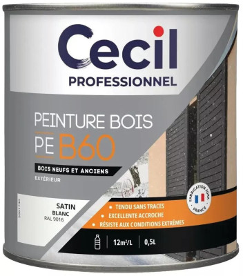 Peinture PEB60 Satin Rouge Basque 0,5L V33