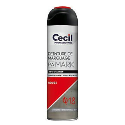 Marquage Temporaire Chantier Rouge 0,500L V33