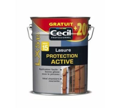 Lasure LX515 fluide satiné 5L+20% gratuit chêne V33