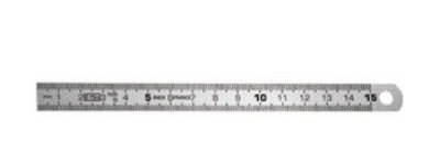 Reglet Inox Chrome Mat Mm Et  300Mm 13x0.5Mm WILMART