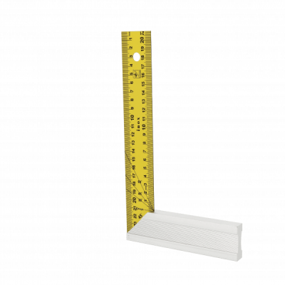Equerre Menuisier 250Mm Talon Alu Onglet- Lame 123702 WILMART             