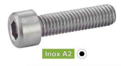 Vis tête cylindrique hexagonale creux inox A2 6x50mm boîte de 100 622016X50 ACTON QUINCAILLERIE         