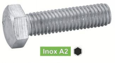 Vis 6 pans inox A2 6x25mm entièrement filetée boîte de 200 621016X25 ACTON QUINCAILLERIE         