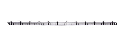 LITEAU VENTILE PVC NOIR 1 m 524102 LAHERA