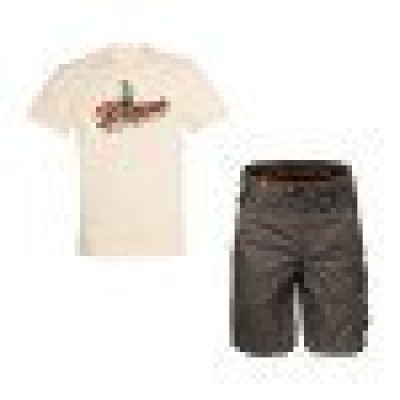 Lot Bermuda Haguen Ebene 44 + Tee-Shirt Xl 12041-004 TSD CONFECTION
