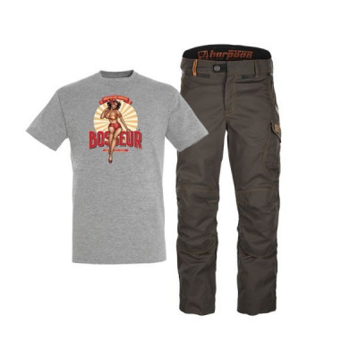 Lot Harpoon Medium ébène 40 + Tshirt L 11562-021 TSD CONFECTION