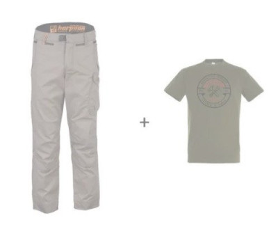 Lot Harpoon Medium noisette 40 +1 Tshirt Promo été L 11180-011 TSD CONFECTION