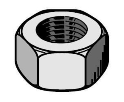 Ecrou acier galvanisé à chaud diamètre 7mm sachet de 100 Faynot