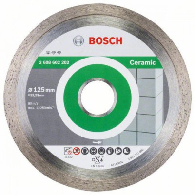 Disque diamanté Pro Ceramic 125X22,23mm 2608602202 BOSCH ROBERT