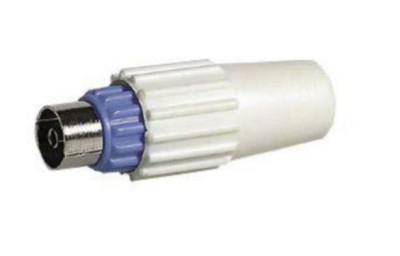 Fiche Coaxiale Femelle diamètre 9,5 Bleue 210091013 SONEPAR 
