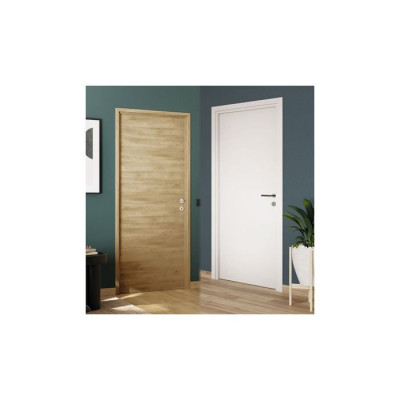 BLOC PORTE ESSENTIELLE ANTHRACITE (U3) 204x83 SERRURE SOGAL