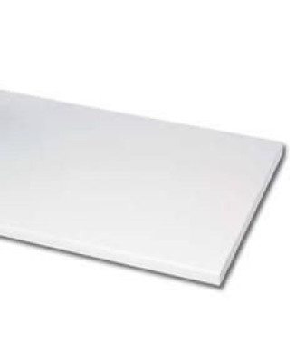 TABLETTE MELAMINE BLANC 18x300 2 CHAMPS PLAQUES 2,50 M SOTRINBOIS