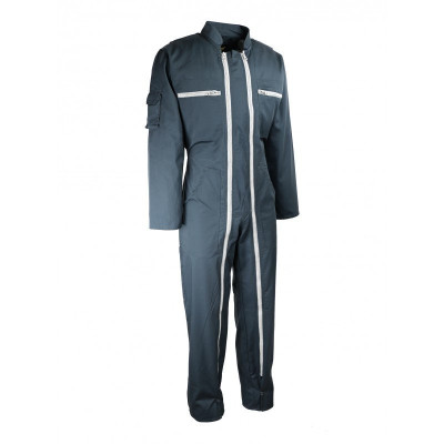 Combi 2 Zips Poly/Cot Vert Taille M COMBIAGRI02 SINGER FRERES