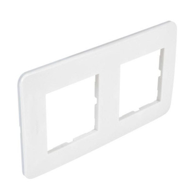 Plaque Double Casual Blanc Brillant 742002 DEBFLEX