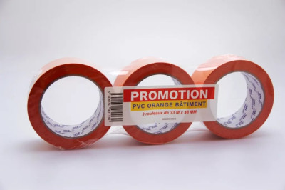 Ruban Adhésif PVC 33mx50mm orange Bâtiment 116678 SCAPA GROUPE 